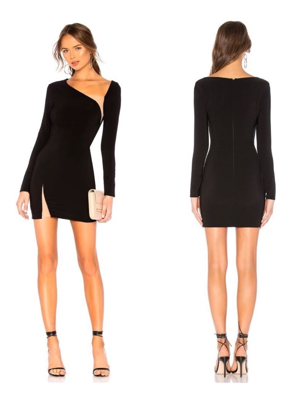 REVOLVE H:ours Black Surrender Mini Dress